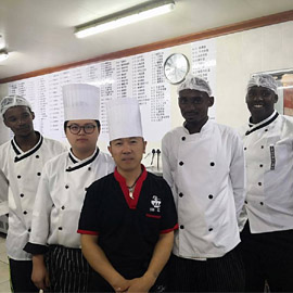 Head Chef and assistants of china restaurant